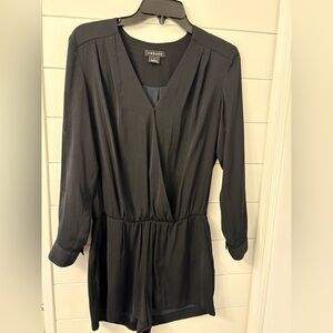 Trove - black - long sleeve romper
